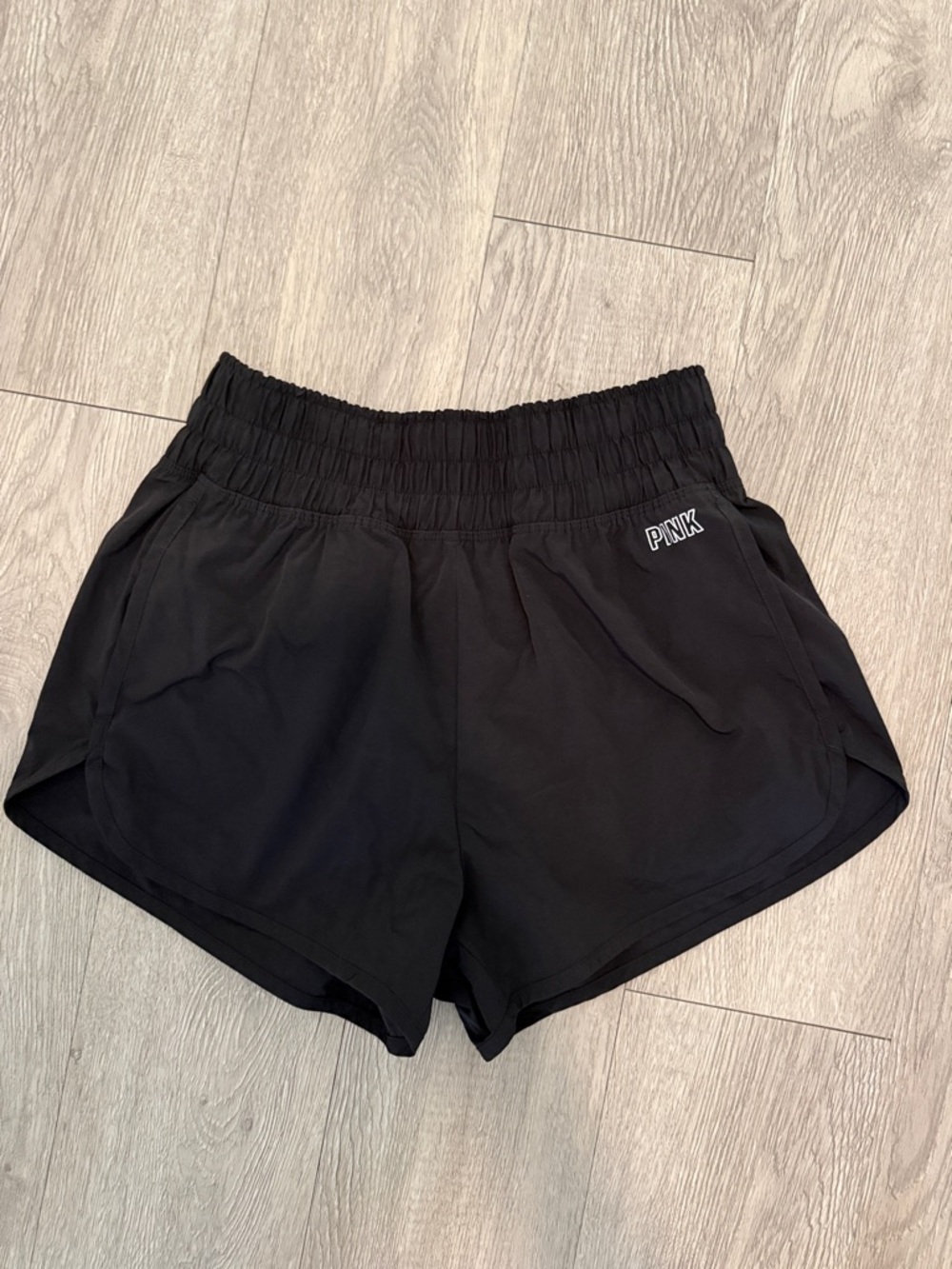 PINK Victoria's Secret Black Athletic dolphin Shorts with Logo size XS